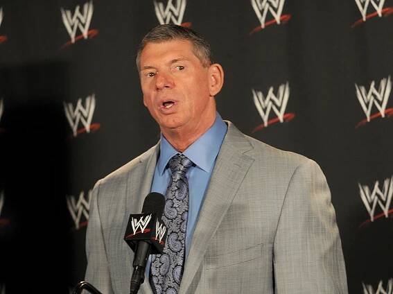 Vince McMahon at a WWE press conference.