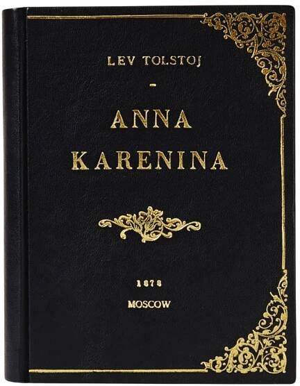 Anna Karenina - leather Book Clutch