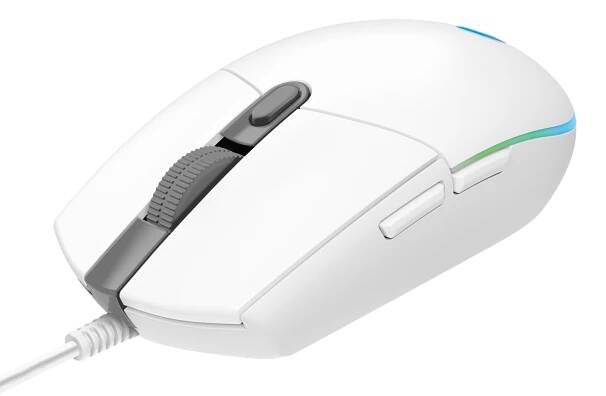 Logitech G102 Lightsync, bílá