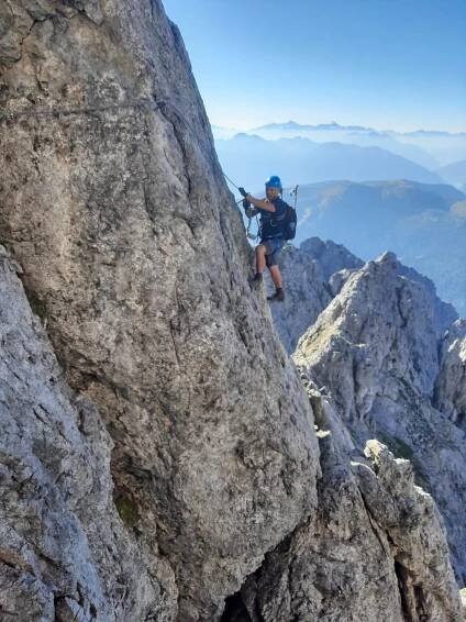 Königsjodler Klettersteig: parádní lezení jižní stěnou Hochkönigu