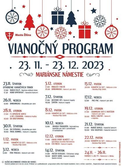 Vianočné trhy v Žiline / Vianočný program