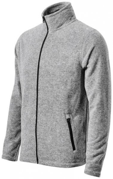 Pánská mikina Factor micro fleece pánský stříbrný melír M