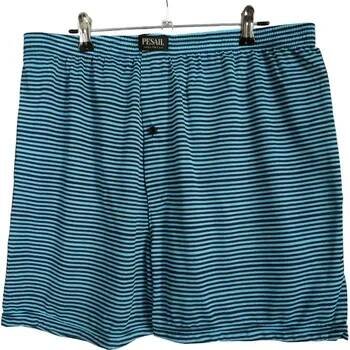Boxerky Pesail Trenýrky boxerky pánské JHA01 proužek Barva: Modrá, Velikost: 4XL