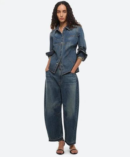 Denim Bustier Shirt