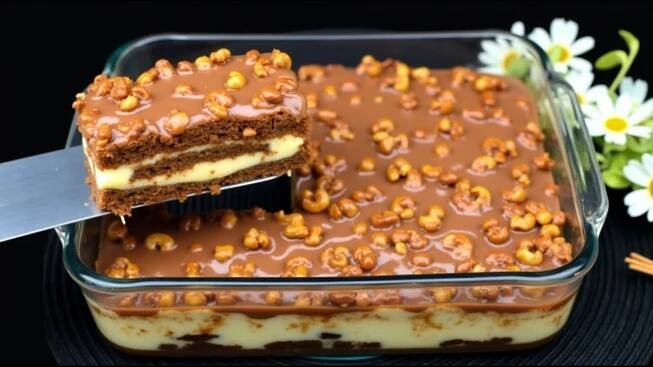 Der beste selbstgebackene Kuchen ohne Backen! Ohne Mehl in 5 Minuten!