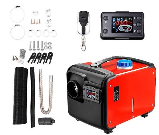 12V/24V Dieselový ohřívač vzduchu 8KW Rychlé nezávislé topení s LCD displejem Dálkové ovládání pro auto, RV