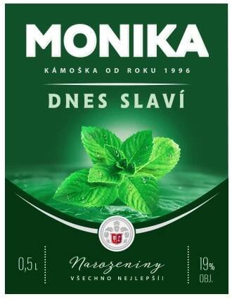 Božkov Zelená - přední strana etikety
