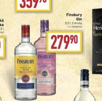 Billa Finsbury gin nabídka