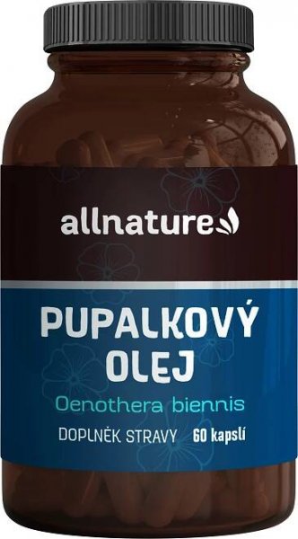 Allnature Pupalkový olej 60 cps. od 179 Kč