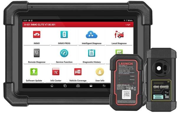 LAUNCH X431 IMMO ELITE Key Programming OBD2 All System Diagnostic Scan Tools Auto VIN 15+ Reset CAN FD