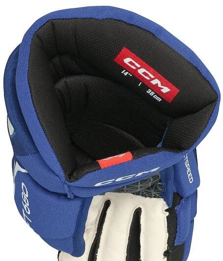 Rukavice CCM JetSpeed FT680 JR světle modré - vel. 12"