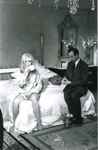 Shirley Eaton, Guy Hamilton - Goldfinger - Z natáčení