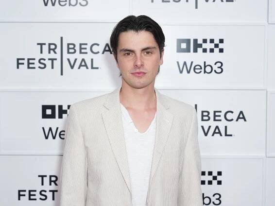 Dylan Douglas hit the Tribeca Festival in a crisp, pinstriped suit for the 