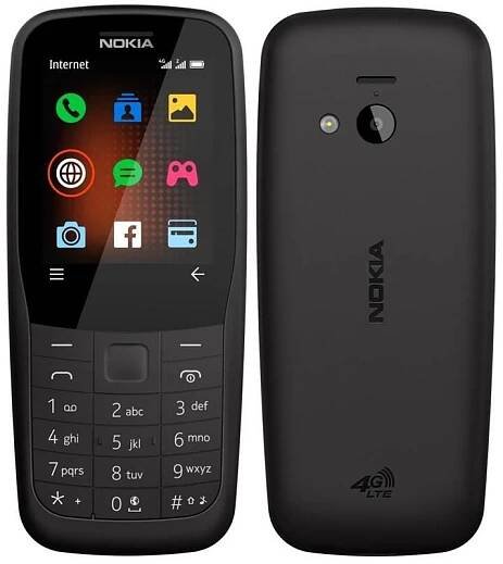 Mobilní telefon Nokia 220 4G Dual SIM (16QUEB01A02) černý