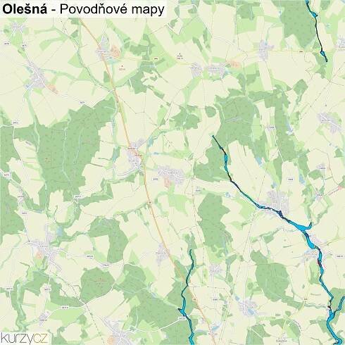 Olešná - mapy | Kurzy.cz