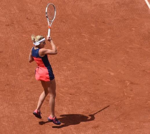 Killer forehand of the 2017 French Open champion Jelena Ostapenko