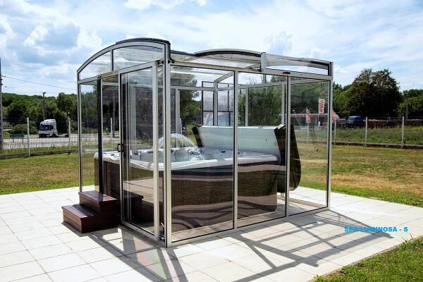 Modell SPA LUMINOSA S - WINPOOL - Poolüberdachungen und Poolabdeckungen