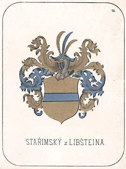 Stařimský z Libštejna, chromolitografie, 1880 - Starožitnosti a umění