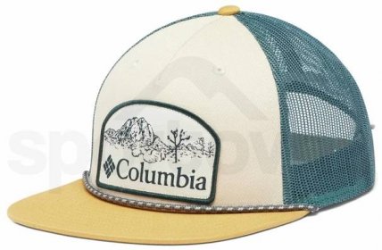 Kšiltovka Columbia Flat Brim Snap Back Uni - béžová/tyrkysová/logo