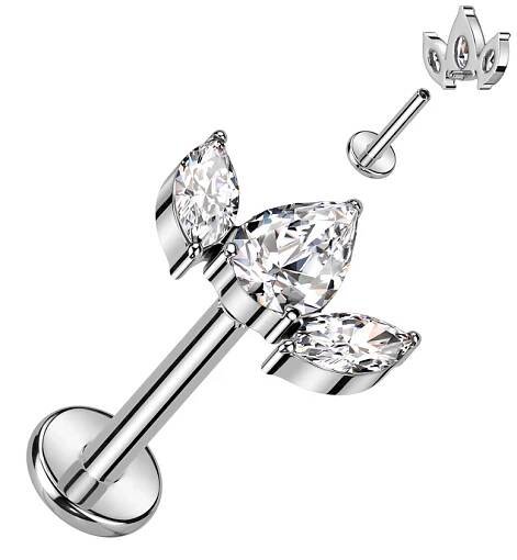 Piercing do brady - labreta TITAN TIT1277-P
