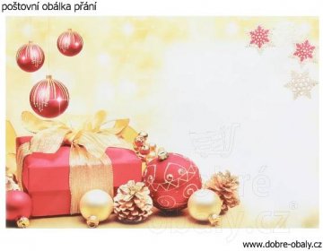Vánoční přání do obálky s textem B 2082
