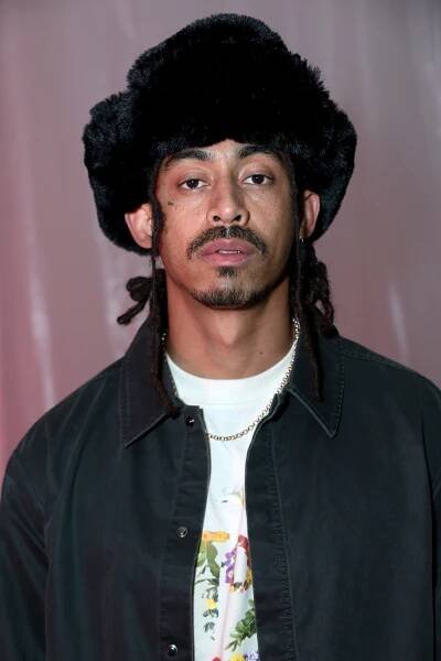 Jordan Stephens at a Fashion East show.