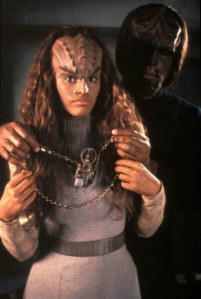 Jennifer Gatti and Michael Dorn