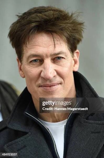Actor Tobias Moretti attends 'Das ewige Leben' Set Visit on April 15, 2014 in Munich, Germany.