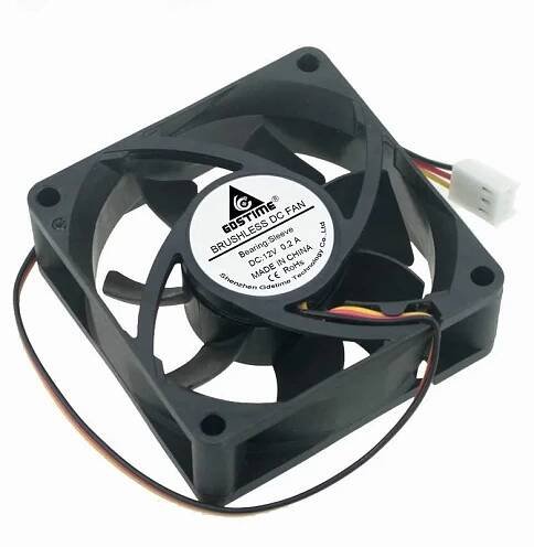 Ventilátor 70x70x25mm 12V DC, 2510 - 3Pin pro efektivní chlazení
