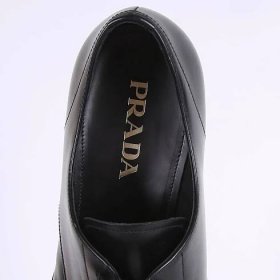 Prada - Derby Leather Men Boots Black 9,5