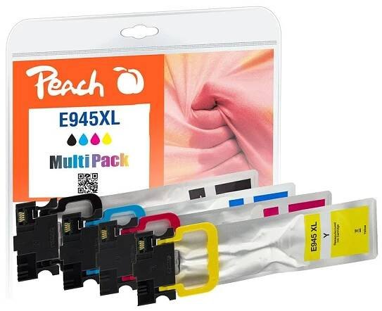 Inkoustová náplň Peach Epson 945XL, T9451, T9452, T9453, T9454, MultiPack, 1x 78, 3x 51 ml - CMYK