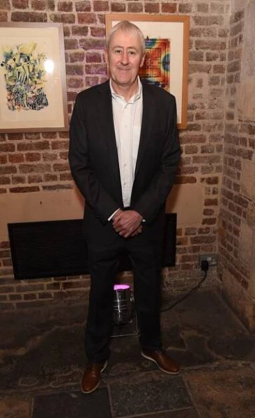 Nicholas Lyndhurst stars as Frasier Crane's college buddy turned university professor in the Paramount+ "Frasier" revival. LONDON, ENGLAND - APRIL 30:  Nicholas Lyndhurst attends the press night performance of "Man Of La Mancha" at The London Coliseum on April 30, 2019 in London, England.  (Photo by David M. Benett/Dave Benett/Getty Images)