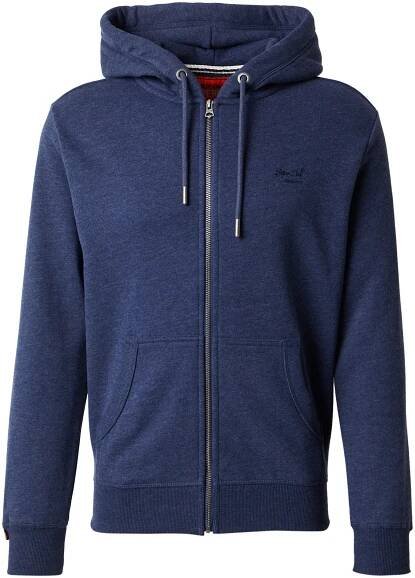 Superdry Mikina 'Essential' – modrá: přední strana