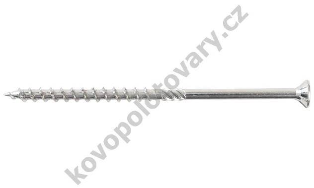 HPM TEC RAPI-TEC HBS 8,0x200/80+R - stavební vrut do dřeva, polozávit, pozink, zápustná hlava, TORX 