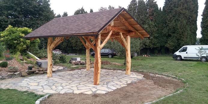 Pergola z akátového dřeva - Tesařství JR
