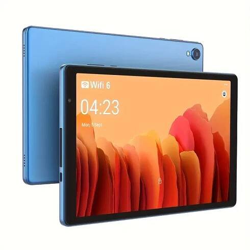 10palcový tablet s androidem 14, čtyřjádrový procesor, 4gb(2+2)  , 32gb rom, 1tb rozšířitelný tablet, hd dotykový displej, duální kamera, 6000mah baterie, 1280 * 800 ips displej, wifi (modrá), tablet, pad