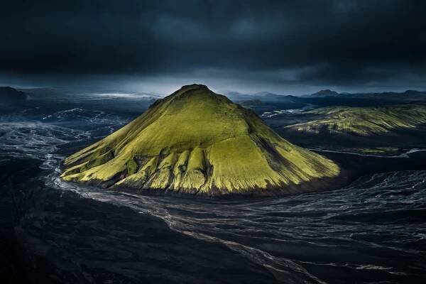 Sopka Maelifell, Island