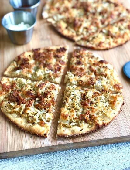 Protein Packed Bacon Kohlrabi Flatbread • This Season's Table