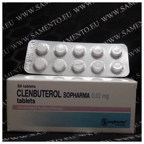 Clenbuterol, Sopharma, 100 mg / 0.02 mg