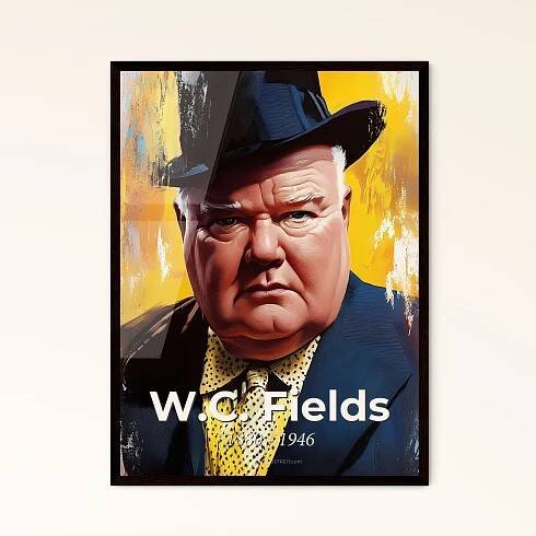 Portrait of W.C. Fields Framed Print