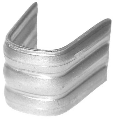 Spona pro kovaný plot, bránu, zábradlí a mříže - typ R, rozměr 12x12 mm, tl. 1 mm