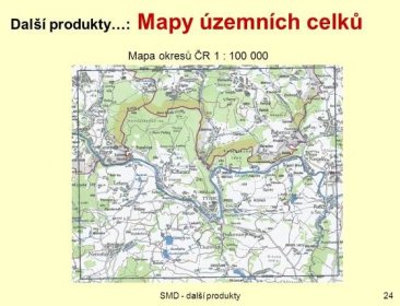Mapa okresů ČR 1 : SMD - další produkty.