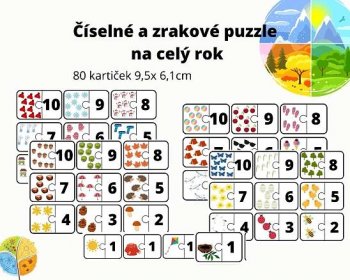 Početní a zrakové puzzle na celý rok - Nezařazené k předmětu | UčiteléUčitelům.cz
