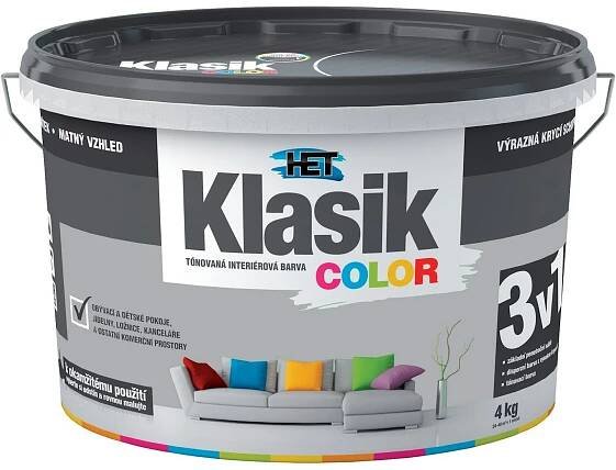 Het Klasik Color 0147 šedý 4kg