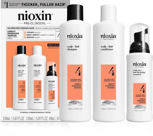 NIOXIN Kit System 4 for Colored Treated Hair, Trial Size 340 ml