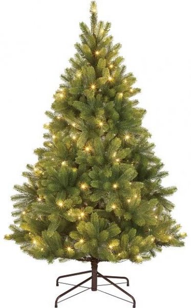 VLC Umělý vánoční stromek jedle NAGANO zelená, 120xLED, 738xvětev, pr. 91x150 cm nakoupit u OBI