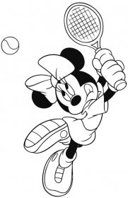 Mickey Mouse odráží míč
