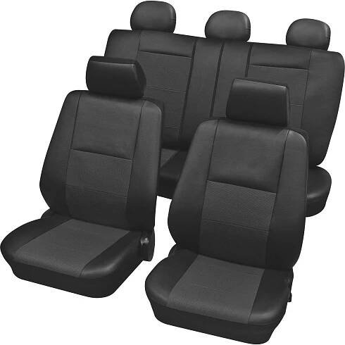 HP Autozubehör 22215 Schonbezug Elba 15tlg. autopotahy 15dílná polyester antracitová sedadlo řidiče, sedadlo spolujezdce, zadní sedadlo