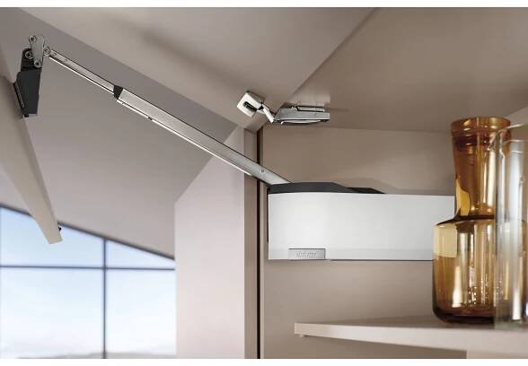 BLUM AVENTOS HF/HS/HL TOP 23.8000 sada krytek pro SERVO-DRIVE, plast hedvábně bílý SWIG | Exkalibr.cz
