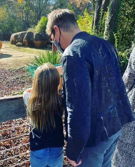 Jeremy Renner and his daughter Ava